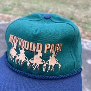 Maywood Park Green and Blue Cap